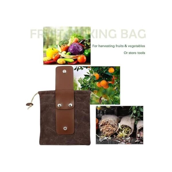 ASENIE Foraging Bag Waxed Canvas Collapsible Outdoor_2