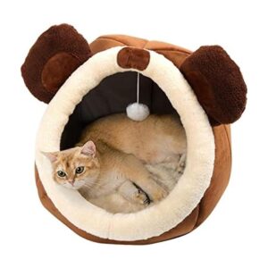 Camas para gatos de interior Cama de gato con almohada_1