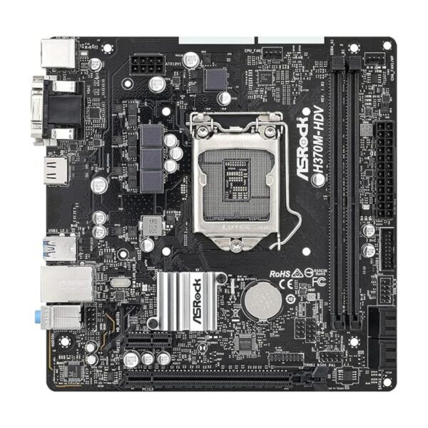 ASRock H370MHDV LGA1151 Intel H370 DDR4 SATA3 y USB3.2_2