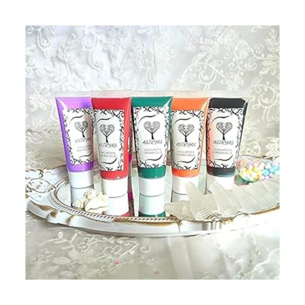 ASTRYAS Pegamento de crema batida falso 9 piezas de_5