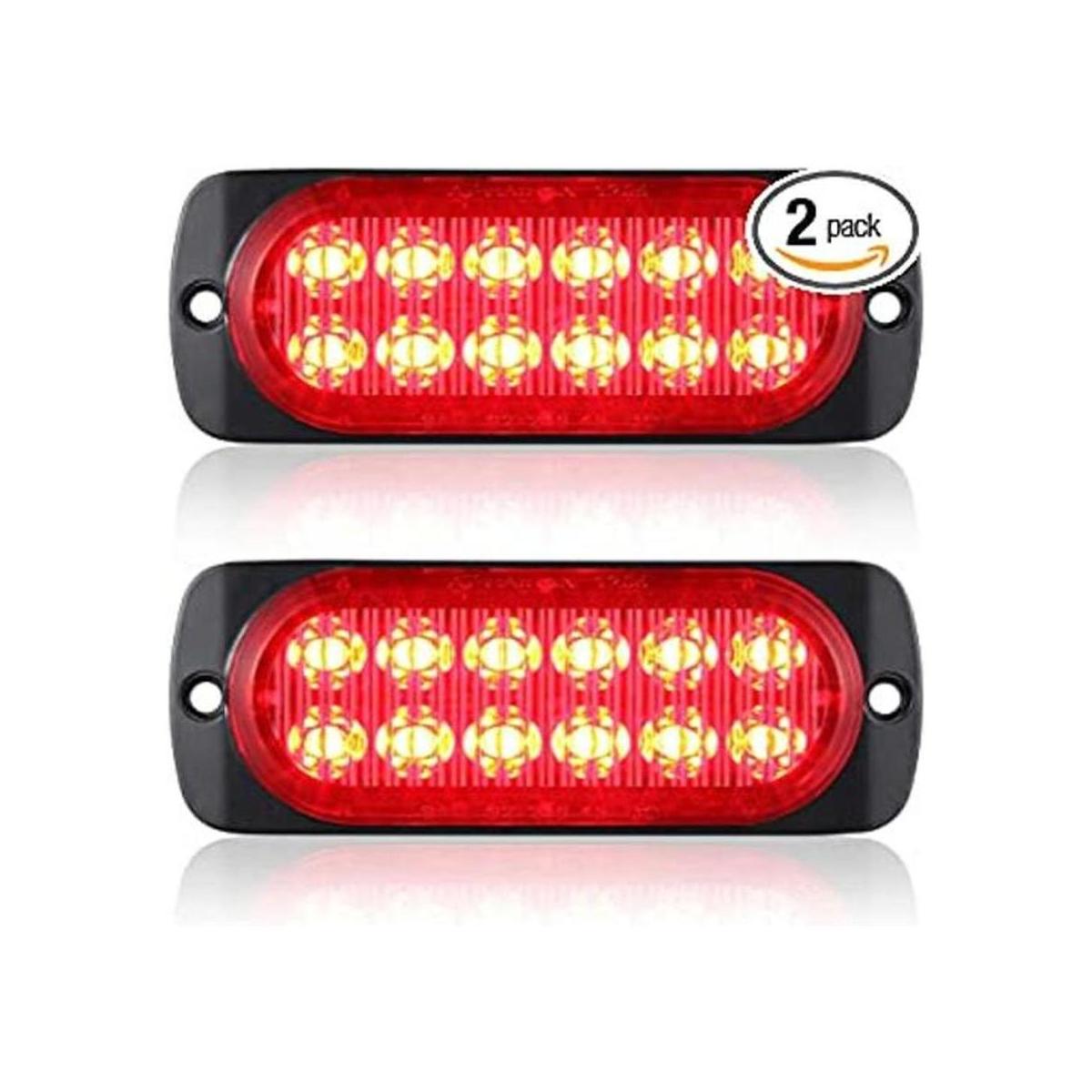 ATHAIHAN Juego de 2 luces traseras LED rojas para