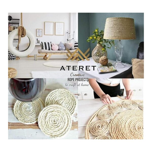Cuerda de sisal ATERET I cuerda de sisal trenzado de fibra