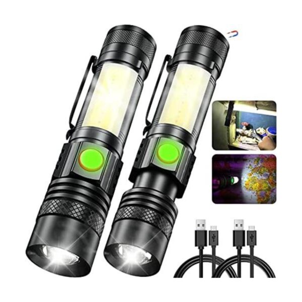 Linternas LED recargables magnéticas linterna de bolsillo_1