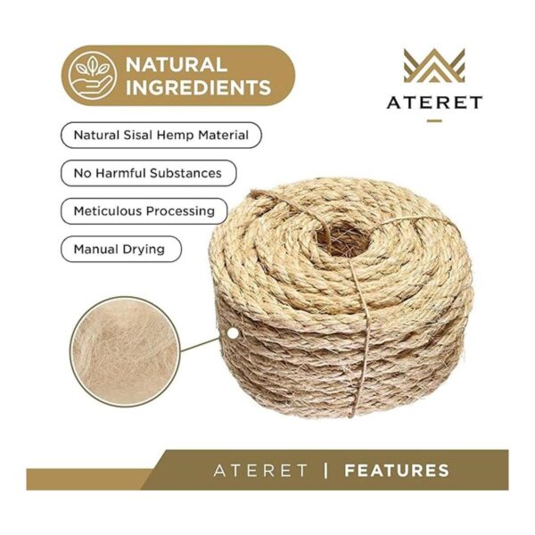 Cuerda de sisal ATERET I cuerda de sisal trenzado de fibra
