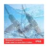 Conector de cable impermeable IP68 de 3 canales 3 polos