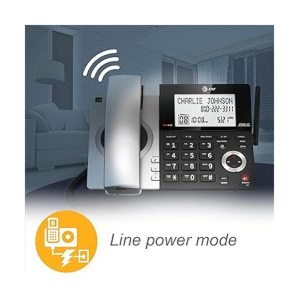 ATT CL84107 DECT 6.0 Teléfono expandible con cable y