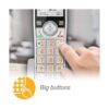 ATT CL84107 DECT 6.0 Teléfono expandible con cable y
