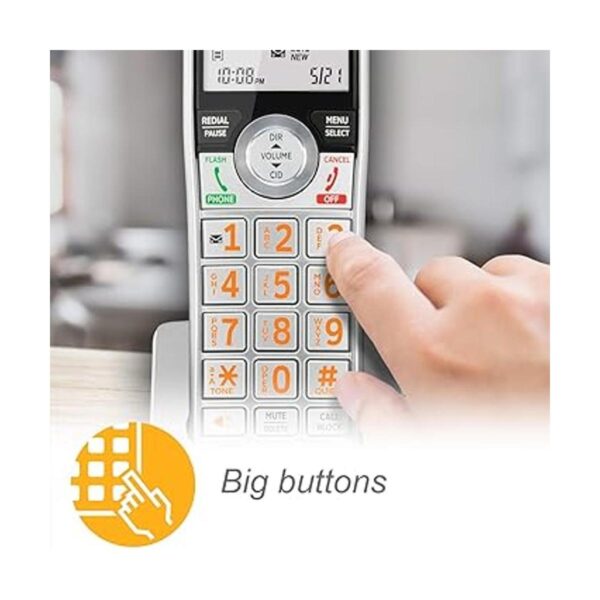 ATT CL84107 DECT 6.0 Teléfono expandible con cable y