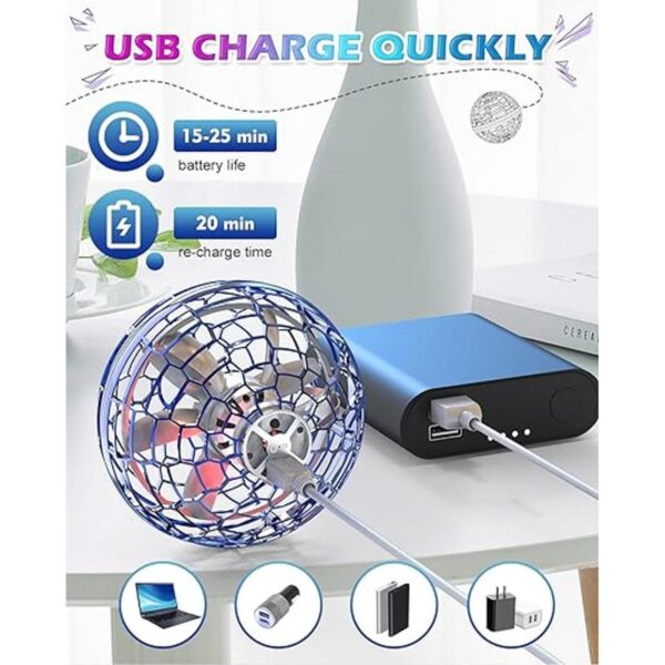 OVNI Magic Flying Orb Ball Toy con luces juguete de_4