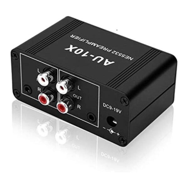 ATNEDCVH Mini preamplificador de audio estéreo pequeño_1