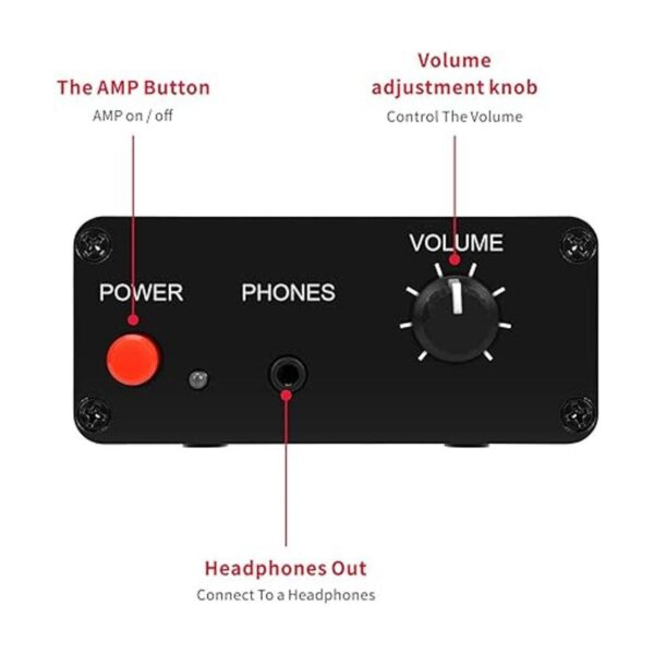 ATNEDCVH Mini preamplificador de audio estéreo pequeño_6