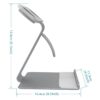 Soporte de carga de doble cabeza. Plateado_5