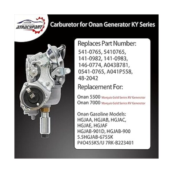 Carburador para generador Onan 5500 7000 Grand Marquis_3