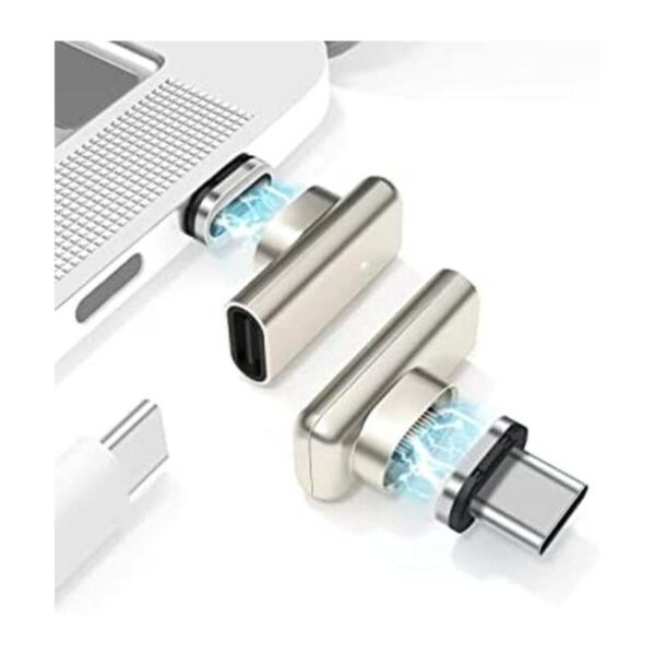 aucon Adaptador magnético USB C en ángulo recto de 24_1