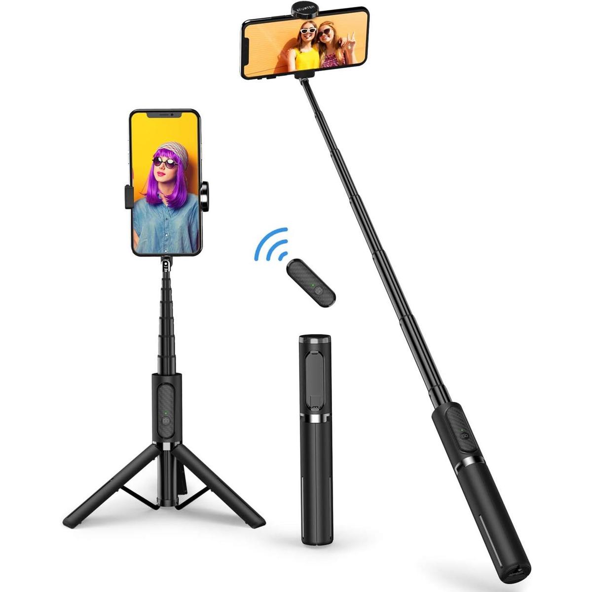 ATUMTEK Trípode de palo selfie Bluetooth extensible 3 en