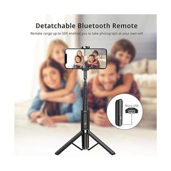 ATUMTEK Trípode de palo selfie Bluetooth extensible 3 en_4