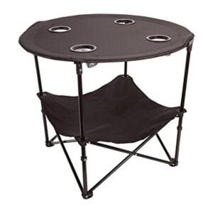 ATSENA Mesa de camping plegable talla única color negro_1
