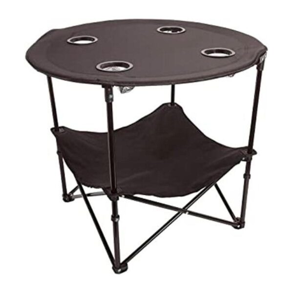 ATSENA Mesa de camping plegable talla única color negro_1
