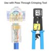 AUCAS Conector de paso Cat6 RJ45 extremo enchufe_6