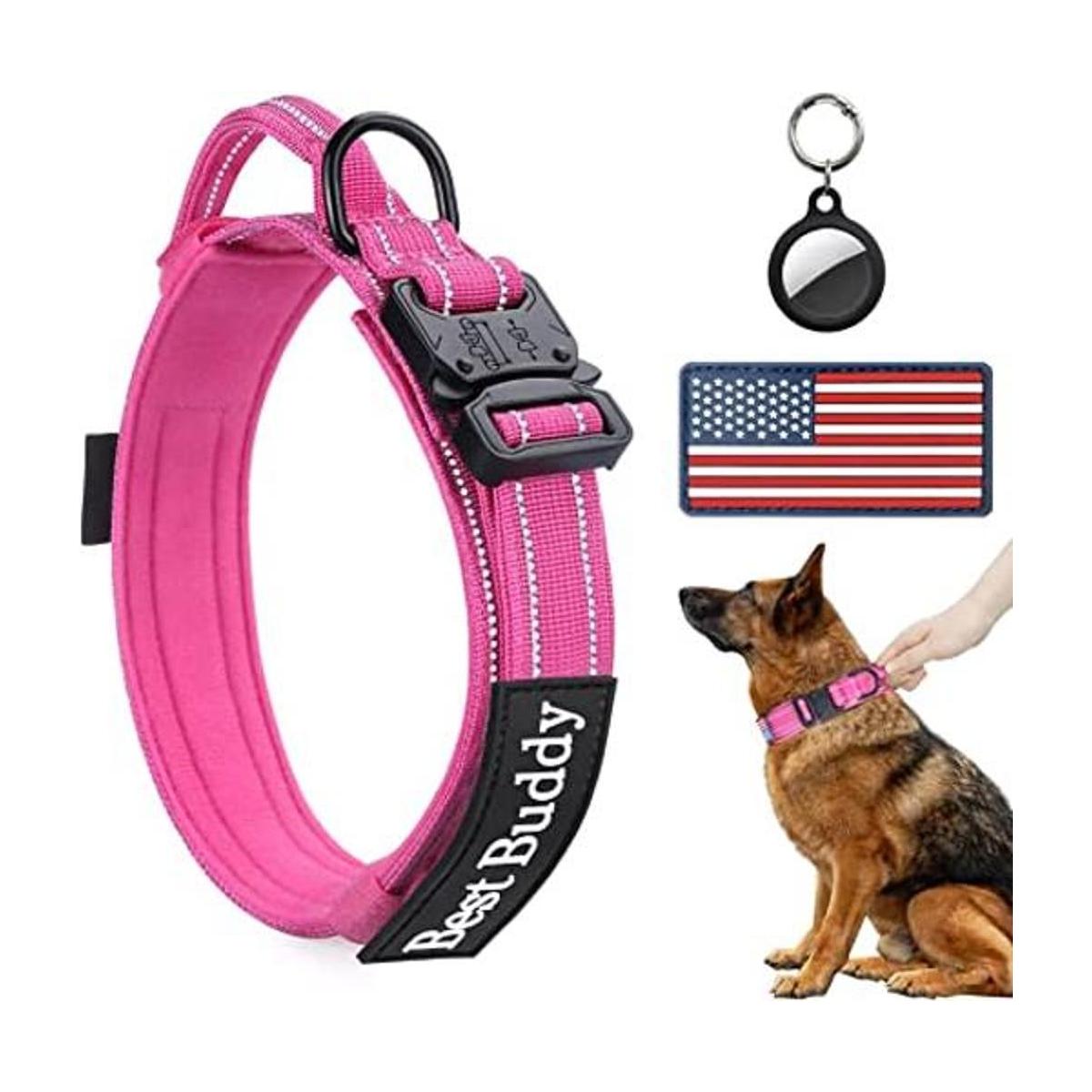 AUBELL Collar reflectante para perro collar táctico