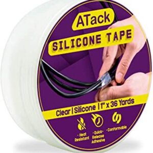 ATack Silicone Self Fusing Tape 1Inch x 36Foot Clear_1