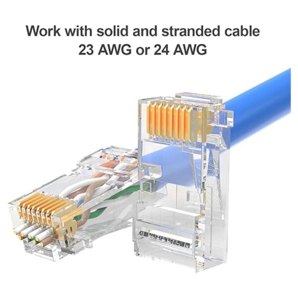 AUCAS Conector de paso Cat6 RJ45 extremo enchufe_5