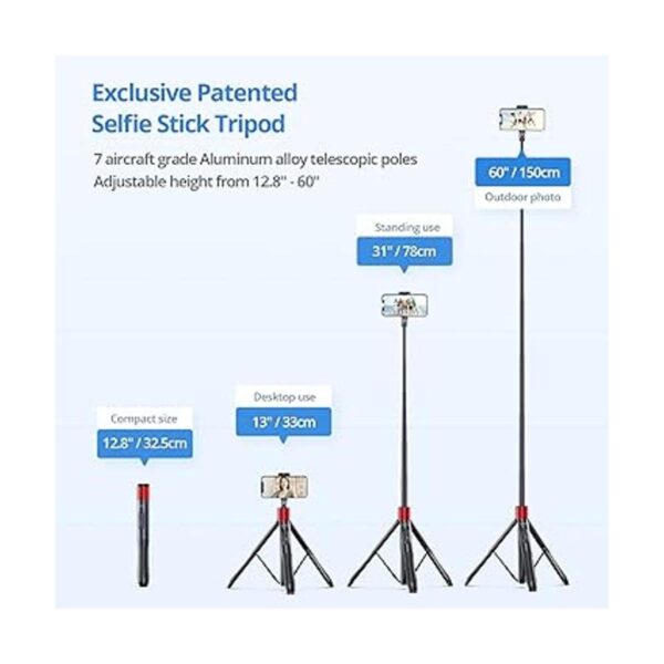 ATUMTEK Trípode para selfie de 60 pulgadas soporte_2