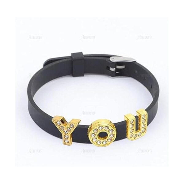 AUEAR Paquete de 20 pulseras de 0.315 in para letras
