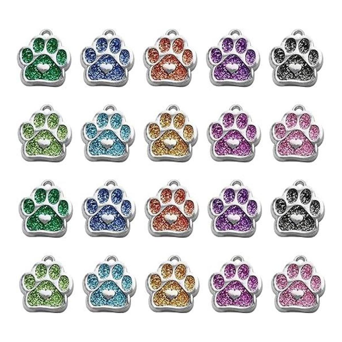 AUEAR Dijes con diseño de huella de animal y gato con