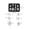 AUEAR Juego de 15 platos de porcelana en miniatura 112