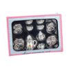 AUEAR Juego de 15 platos de porcelana en miniatura 112