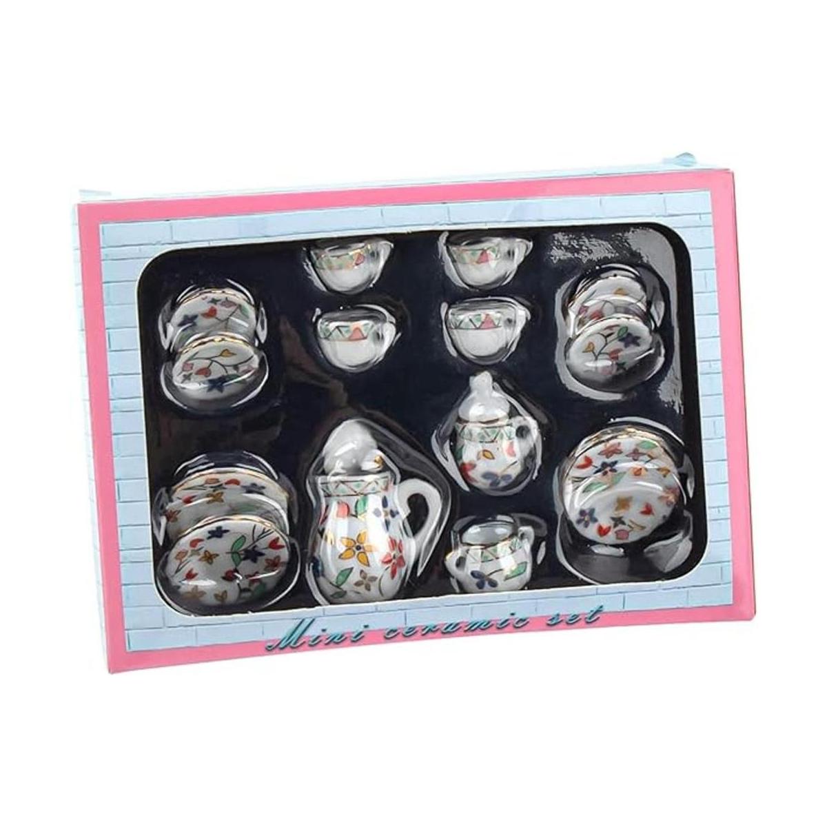 AUEAR Juego de 15 platos de porcelana en miniatura 112