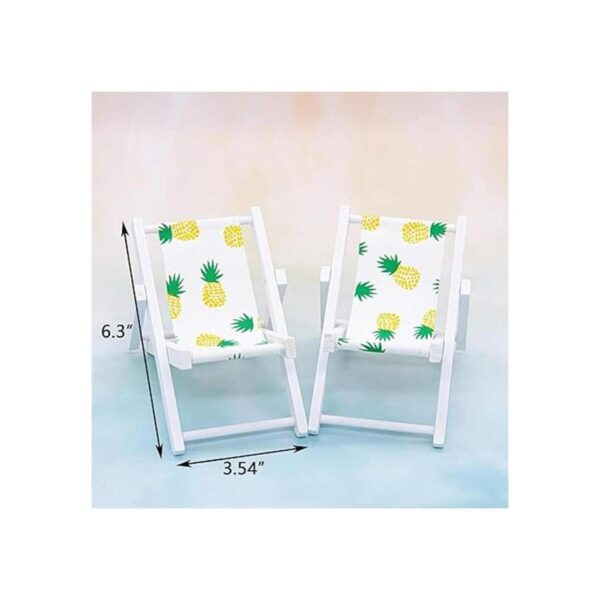 AUEAR 3 piezas de silla plegable en miniatura a escala_2