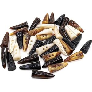 AUEAR 40 unidades de botones de resina 2 x 4 pulgadas