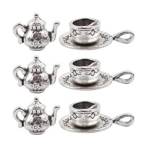 AUEAR Paquete de 40 colgantes de taza de té para hacer