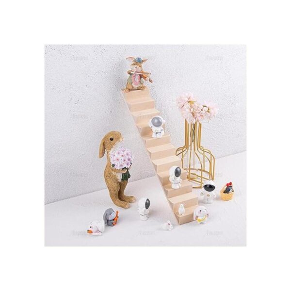 AUEAR Escaleras en miniatura de madera 112 escalones de