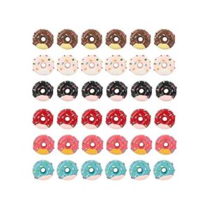 AUEAR Paquete de 30 dijes de resina para donas con parte