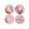 AUEAR Juego de 15 platos de porcelana en miniatura 112