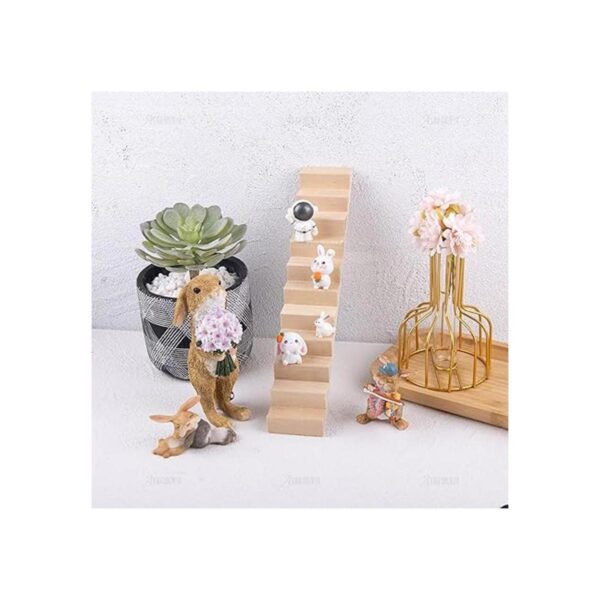AUEAR Escaleras en miniatura de madera 112 escalones de