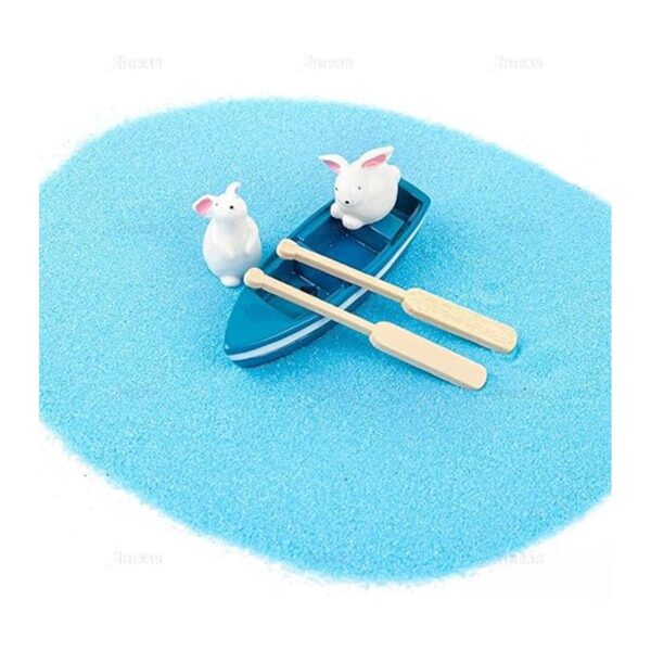 AUEAR Juego de 2 barcos de remo en miniatura de madera
