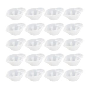 AUEAR Paquete de 20 tazas de silicona dispensadoras de