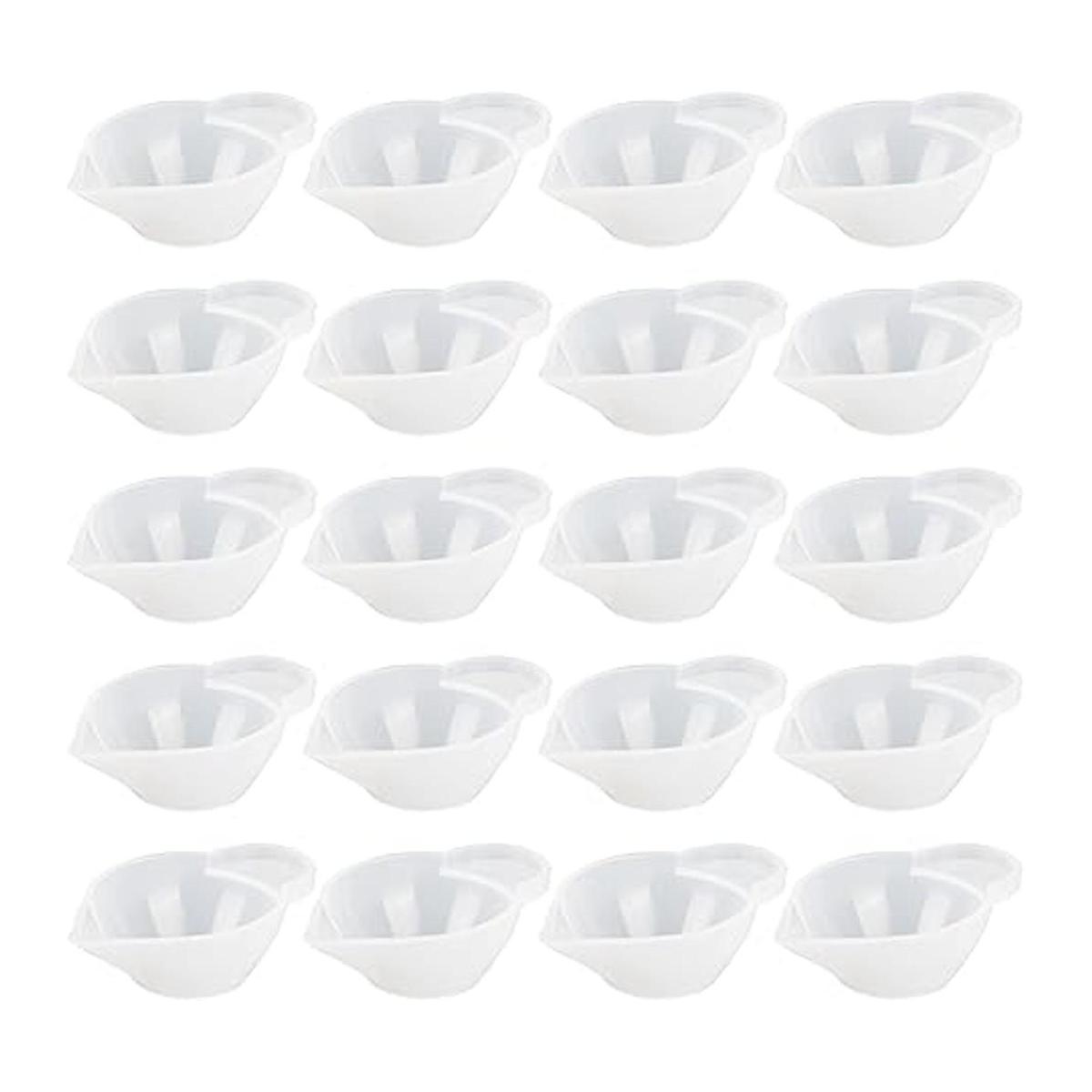 AUEAR Paquete de 20 tazas de silicona dispensadoras de