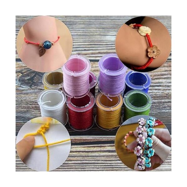 AUEAR Paquete de 10 cuerdas de nailon para joyería de