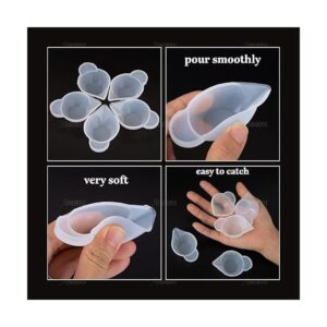 AUEAR Paquete de 20 tazas de silicona dispensadoras de