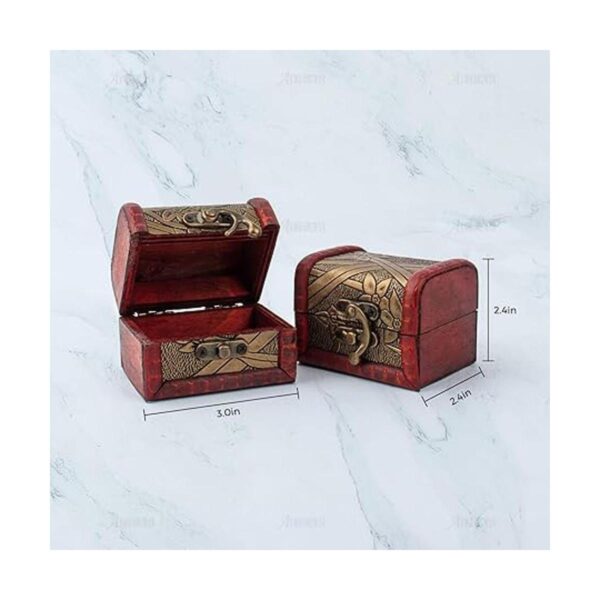 AUEAR paquete de 3 cajas de joyería vintage con cerradura