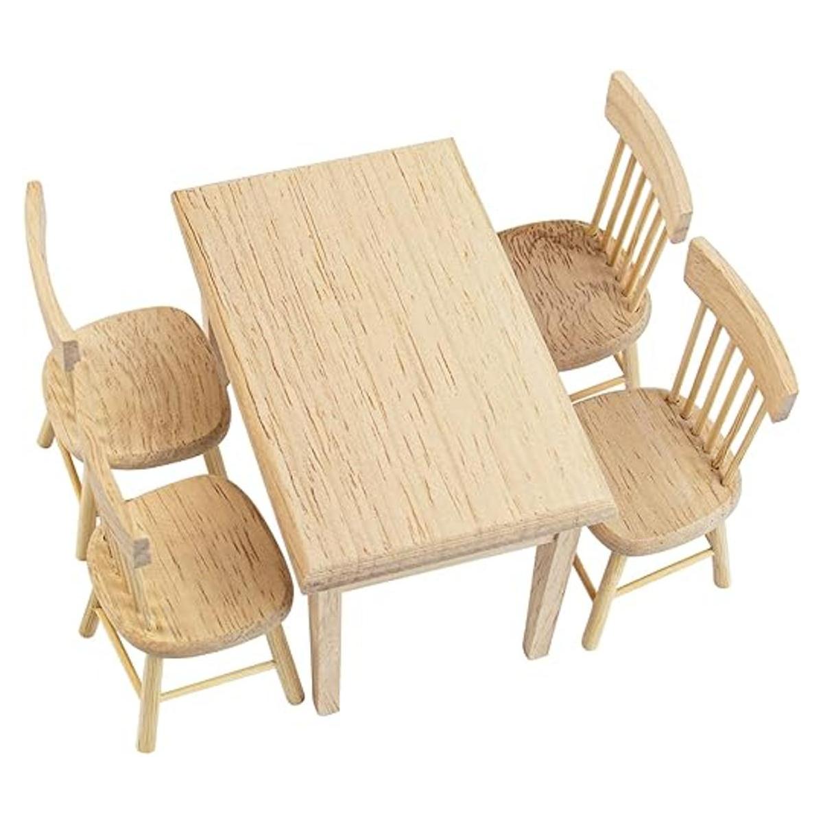 AUEAR Paquete de 5 1 12 sillas de mesa de comedor en