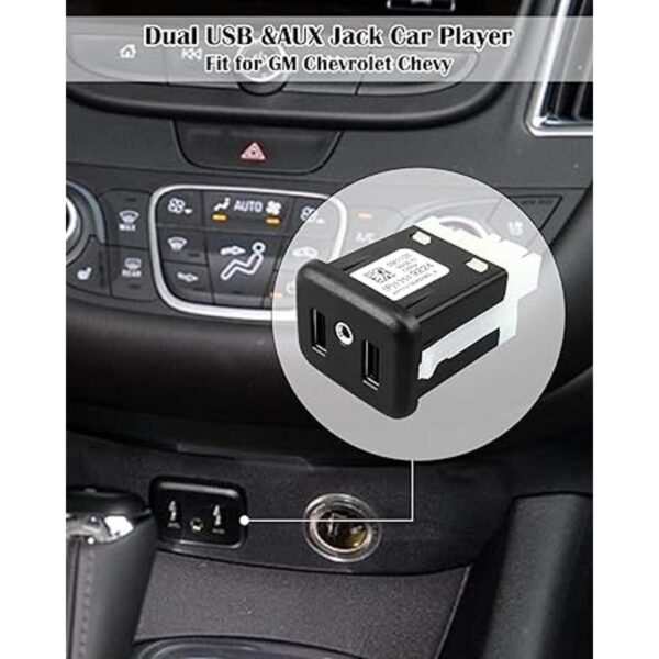 Interfaz de puerto USB 13519224 AUX Jack apto para Buick_2