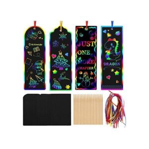 Juego de 96 marcadores mágicos de arco iris para arañazos_1
