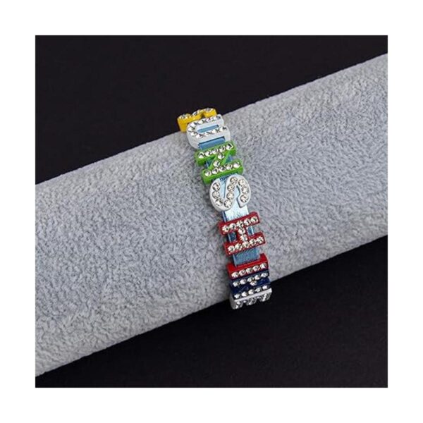 AUEAR Dijes de diamantes de imitación de colores