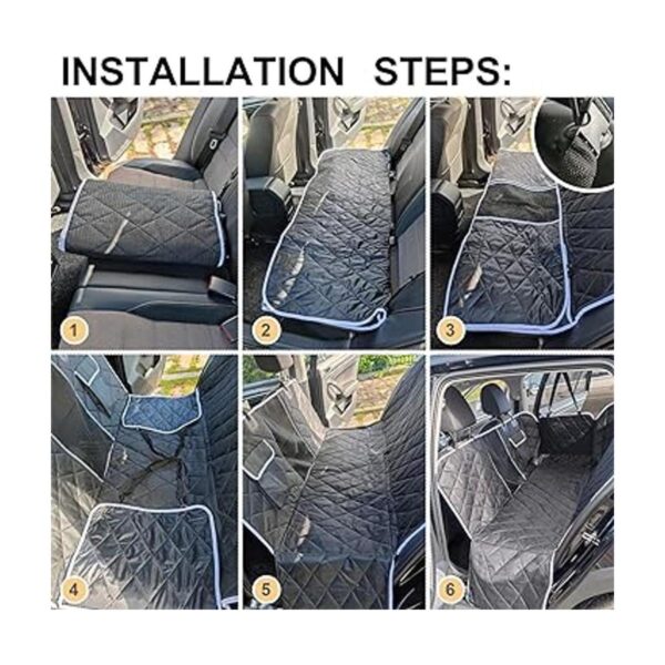 Funda de asiento de automóvil para perro impermeable con_6